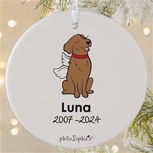 philoSophies® Golden Retriever Personalized Memorial Ornament 3.75 Matte-1Side - 25778-1L