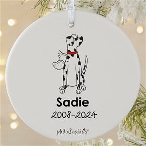 Dalmatian Personalized Memorial Ornament - 1 Sided Matte - 25780-1L