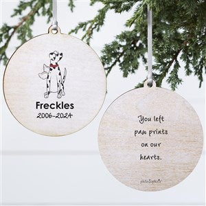 Dalmatian Personalized Memorial Ornament - 2 Sided Wood - 25780-2W