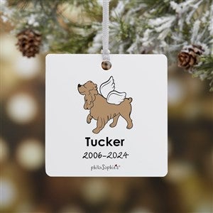 Cocker Spaniel Personalized Memorial Ornament - 1 Sided Metal - 25782-1M