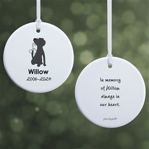 philoSophies® Labrador Personalized Memorial Ornament- 2.85 Glossy - 2 Sided - 25786-2