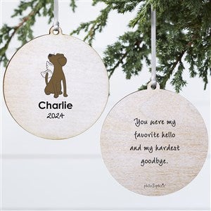Labrador Personalized Memorial Ornament - 2 Sided Wood - 25786-2W