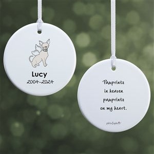 philoSophies® Chihuahua Personalized Memorial Ornament- 2.85 Glossy - 2 Sided - 25787-2