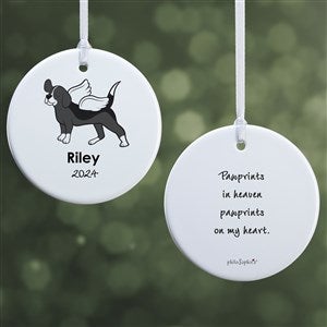 philoSophies® Beagle Personalized Memorial Ornament- 2.85 Glossy - 2 Sided - 25789-2