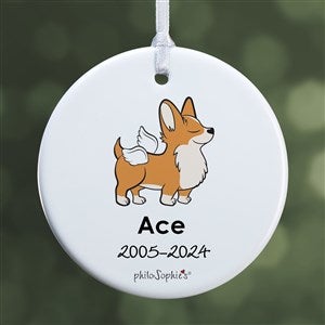 Corgi Personalized Memorial Ornament - 1 Sided Glossy - 25790-1