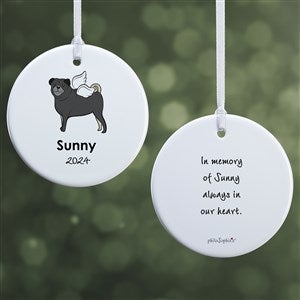 Pug Personalized Memorial Ornament - 2 Sided Glossy - 25791-2