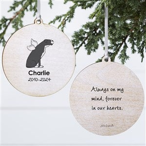 philoSophies® Boxer Personalized Memorial Ornament- 3.75 Wood- 2 Sided - 25792-2W