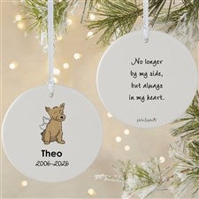 philoSophies® Yorkie Personalized Memorial Ornament- 3.75 Matte- 2 Sided - 25795-2L