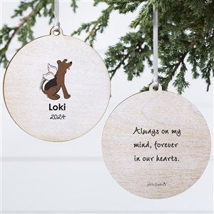 philoSophies® Shepherd Personalized Memorial Ornament- 3.75 Wood- 2 Sided - 25798-2W