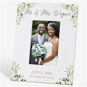 Laurels Of Love Personalized Wedding 4x6 Tabletop Frame - Vertical - 25833-TV