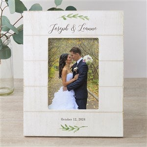 Laurels Of Love Personalized Wedding Shiplap Picture Frame - 5x7 Vertical - 25835-5x7V