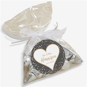 Sparkling Love Personalized Party Favor Stickers - 25849
