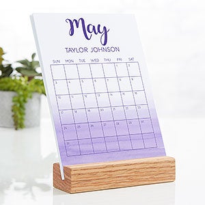 Watercolor Personalized Easel Calendar - 25861