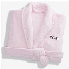 Classic Comfort Personalized Luxury Fleece Robe- Pink - 25874-P