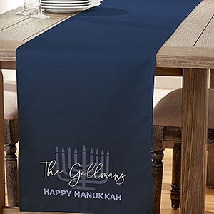 Hanukkah Personalized Table Runner - 16x60 - 25885-S
