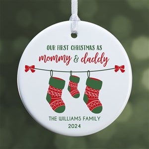 First Christmas as Parents Personalized Ornament - Glossy - 25905-1S