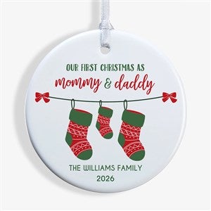 First Christmas as Parents Personalized Ornament - Glossy - 25905-1S