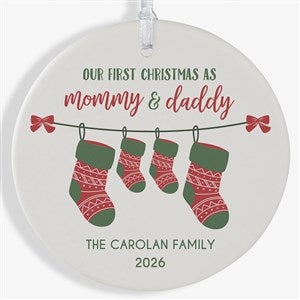 First Christmas as Parents Personalized Ornament - Matte - 25905-1L
