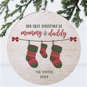 First Christmas as Parents Wood Ornament - 25905-1W