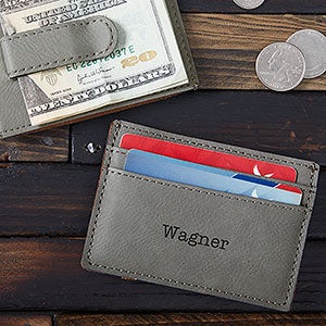 Classic Celebrations Personalized Money Clip Wallet - 25936