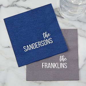 Basic Name Personalized Cocktail Napkins - 25947D