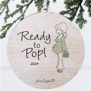 philoSophies Ready To Pop Personalized Ornament - 1 Sided Wood - 25986-1W