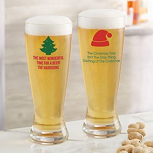 Choose Your Icon Personalized Christmas 20oz. Pilsner Glass - 25995-P