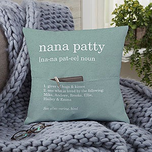 Definition of Grandma Personalized 14-inch Pocket Pillow - 25998-S
