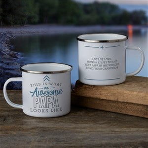 This Is What an Awesome Grandpa Looks Like Personalized Camping Mug - Large - 26006-L