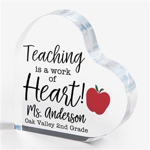 Inspiring Teacher Personalized Heart Keepsake - 26028