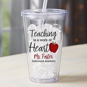 Teacher Tumbler Personalized, Teacher Appreciation Gift, End of