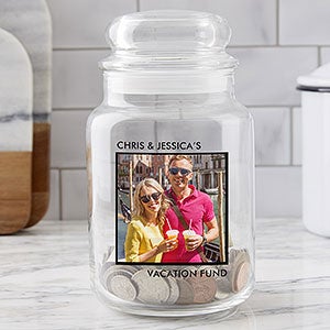 Romantic Photo Personalized Glass Jar - 26063