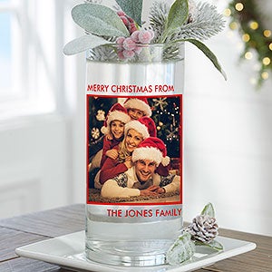 Picture Perfect Personalized Cylinder Glass Photo Vase - 26075
