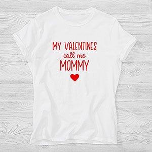 My Valentine Personalized Ladies Hanes Fitted Tee - 26140-FT