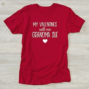 My Valentine Personalized Hanes® Adult T-Shirt - 26140-AT
