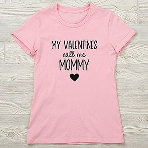 My Valentine Personalized Ladies Next Level Fitted Tee - 26140-NL