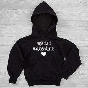 My Valentine Personalized Hanes® Kids Hooded Sweatshirt - 26144-YHS