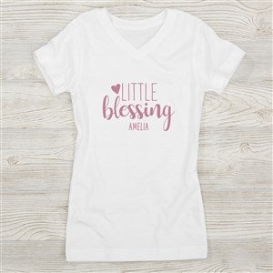 Little Blessing Personalized Girl's Fitted Tee - 26145-FT