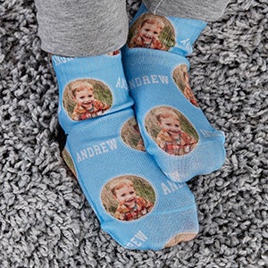 Boys Personalized Toddler Photo Socks - 26159