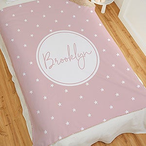 Simple & Sweet Personalized 50x60 Baby Girl Sherpa Blanket - 26200-S