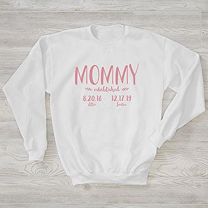 Established Mom Personalized Adult Hanes® Crewneck Sweatshirt - 26201-WS