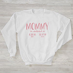 Established Mom Personalized Hanes Crewneck Sweatshirt - 26201-WS