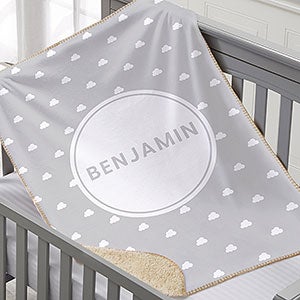 Simple & Sweet Personalized Baby 30x40 Sherpa Blanket - 26206-SS
