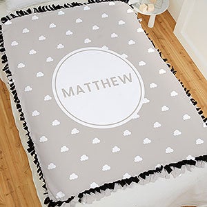 Simple and Sweet Personalized Baby 50x60 Tie Blanket - 26206-T