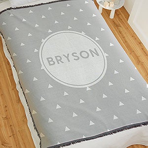 Simple & Sweet Personalized Baby 56x60 Woven Throw Blanket - 26206-A