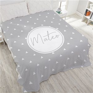 Simple and Sweet Personalized Baby 90x108 Plush King Fleece Blanket - 26206-K