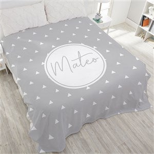 Simple & Sweet Personalized Baby 90x108 Plush King Fleece Blanket - 26206-K