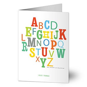 ABC Teacher Greeting Card - 26213