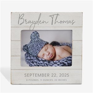 Simple and Sweet Personalized Baby Shiplap Frame-  5x7 Horizontal - 26226-5x7H