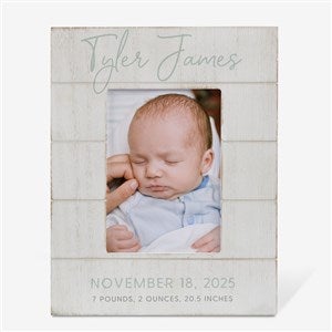 Simple and Sweet Personalized Baby Shiplap Frame-  5x7 Vertical - 26226-5x7V